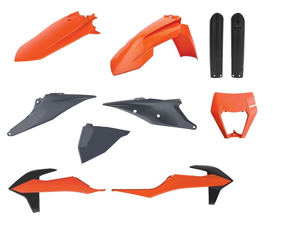 P91040 Kit plastiche KTM Arancione16/Nardo grey