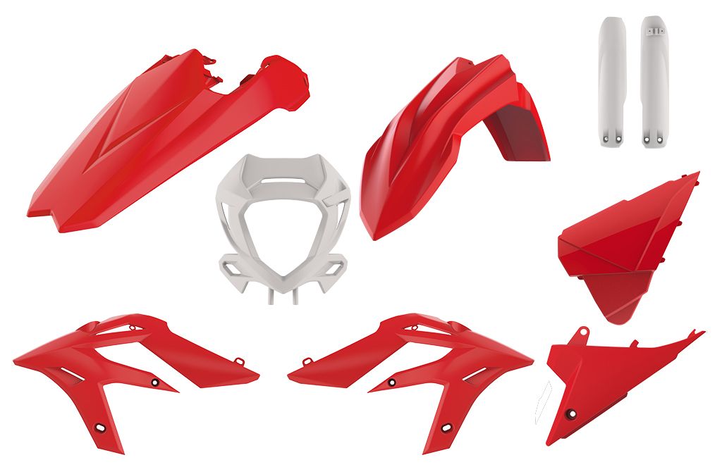 P91059 Kit plastiche BETA Rosso/Bianco