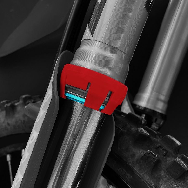RCF300R RACECAP Beaver - per forcelle WP da 48 mm (non per le Cone Valve) - rosso