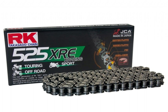 RK525XRE120N Catena RK 525 XRE - 120 maglie - Nero - con XW-ring