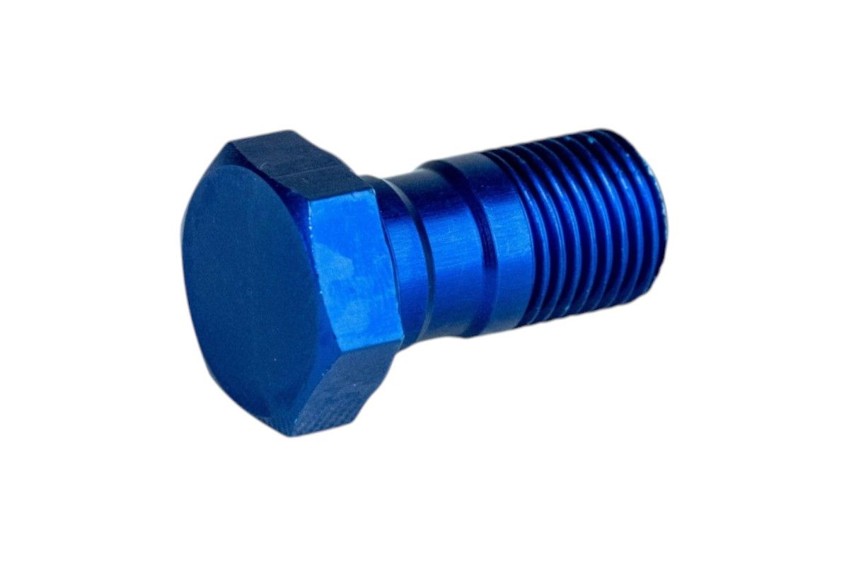 RTF016 Vite corta forata M10x1 in lega leggera