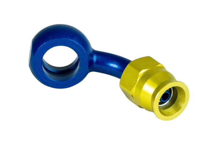 RTF030 Raccordo occhiello piegato a 60° in lega leggera