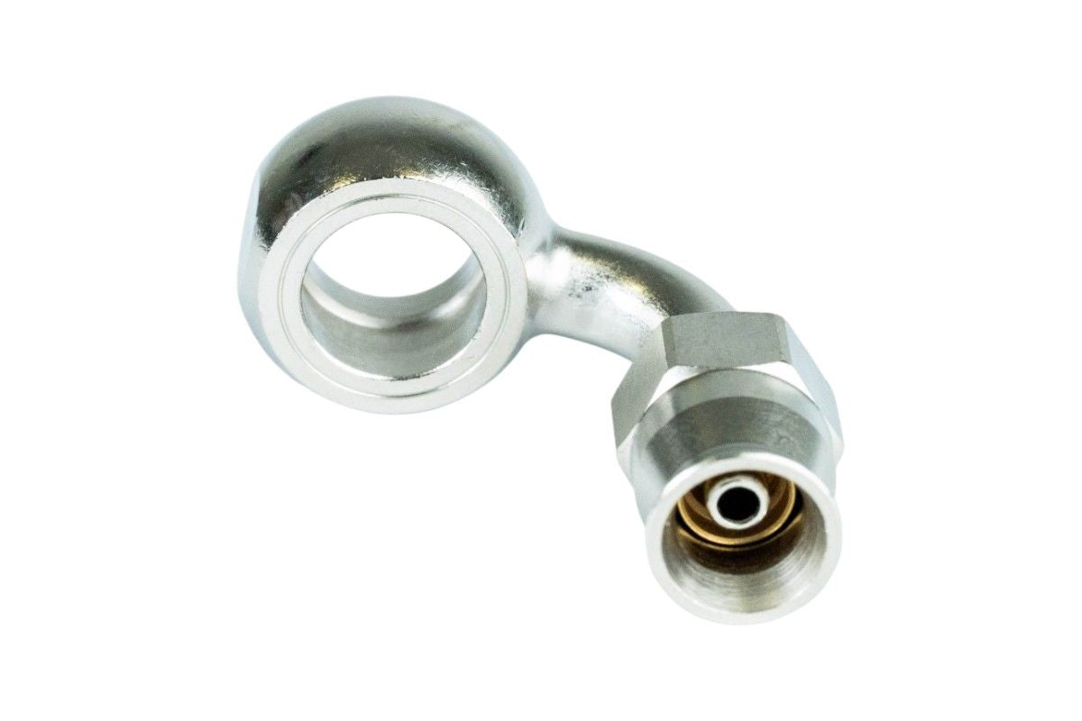 RTF032 Raccordo occhiello piegato a 90° in metallo