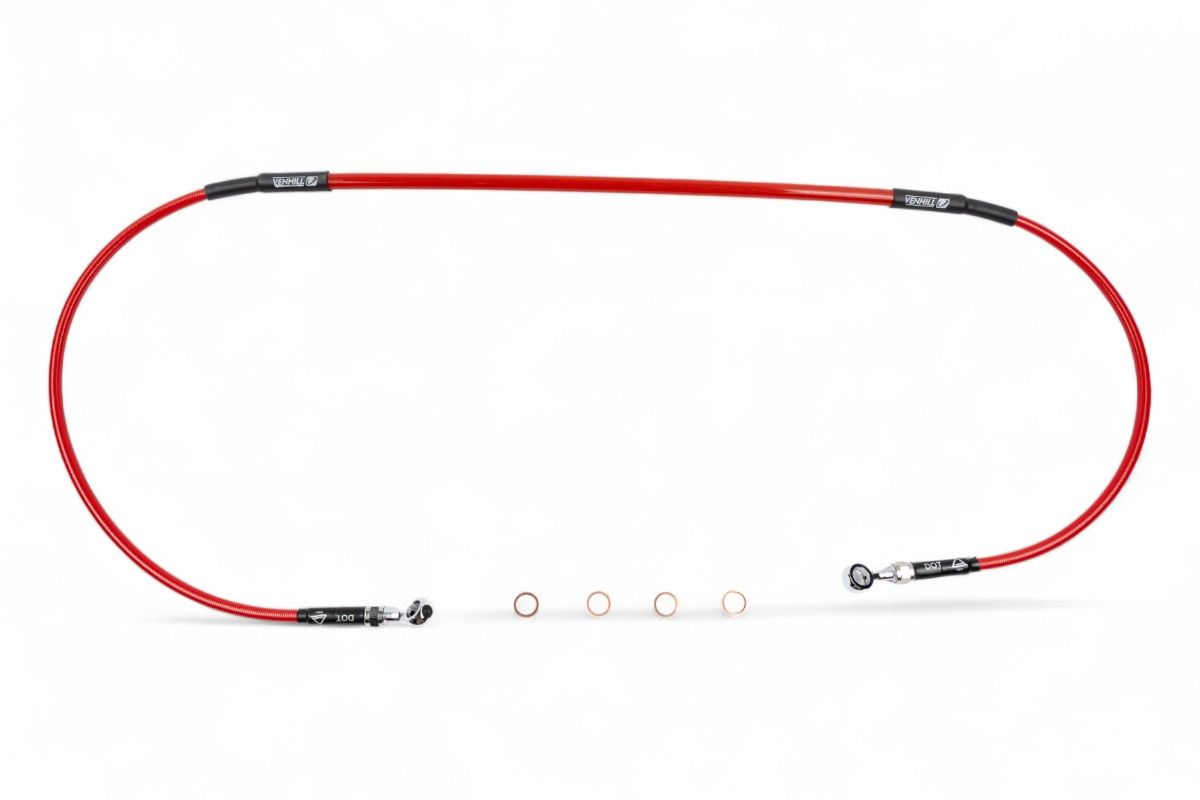 TFH21066R Tubo freno anteriore VENHILL - CRF 250/450 R/RX rosso