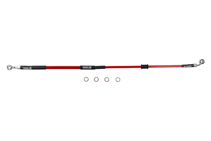 TFH22042R Tubo freno posteriore VENHILL - CRF 250/450 R/RX rosso