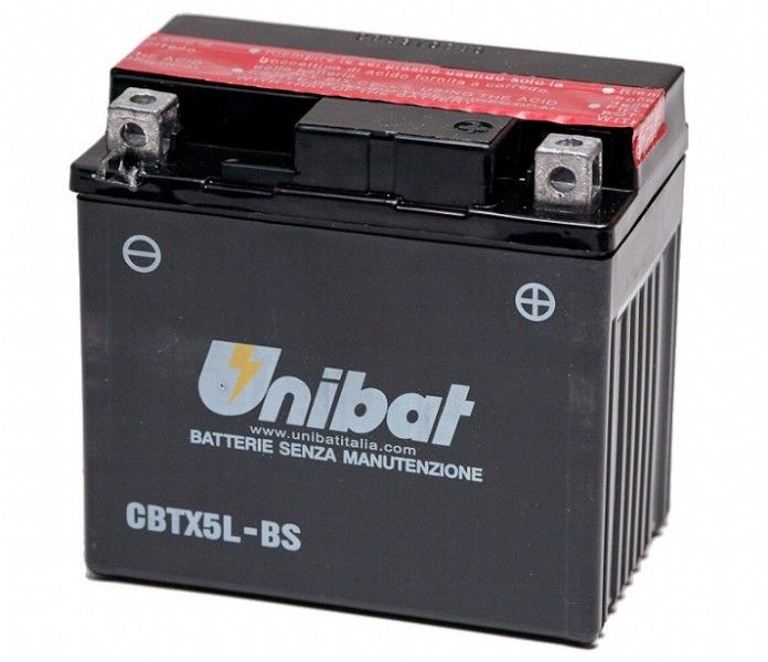 UB002MF Batteria UNIBAT MF CBTX5L-BS / YTX5LBS