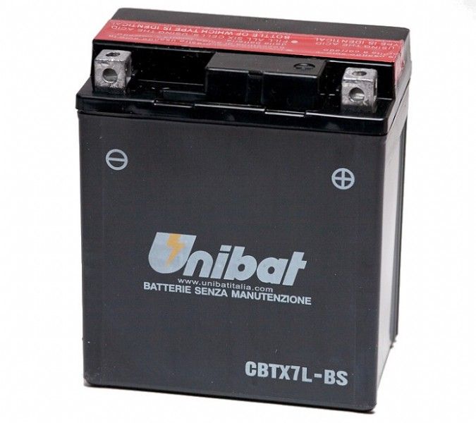 UB004MF Batteria UNIBAT MF CBTX7L-BS / YTX7L-BS