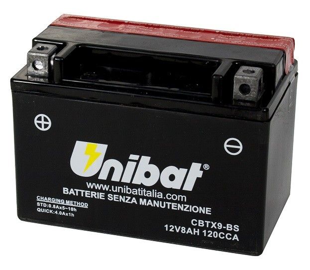 UB009MF Batteria UNIBAT MF CBTX9-BS / YTX9-BS
