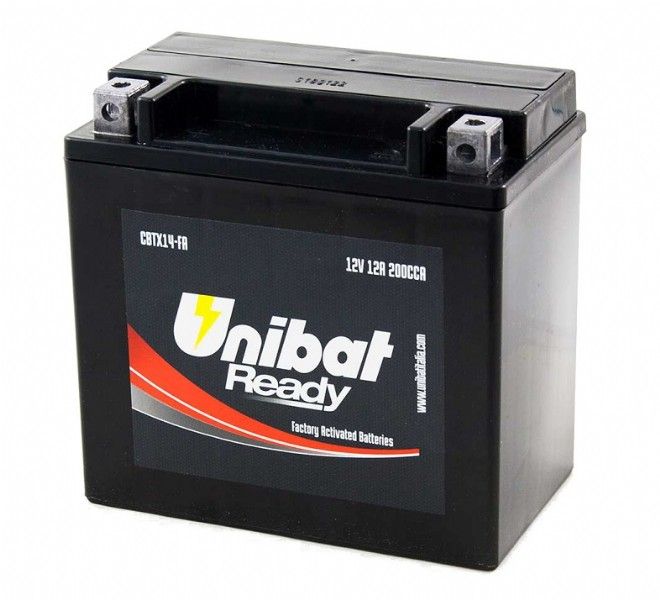 UB016RD Batteria UNIBAT Ready CBTX14-FA / YTX14-BS