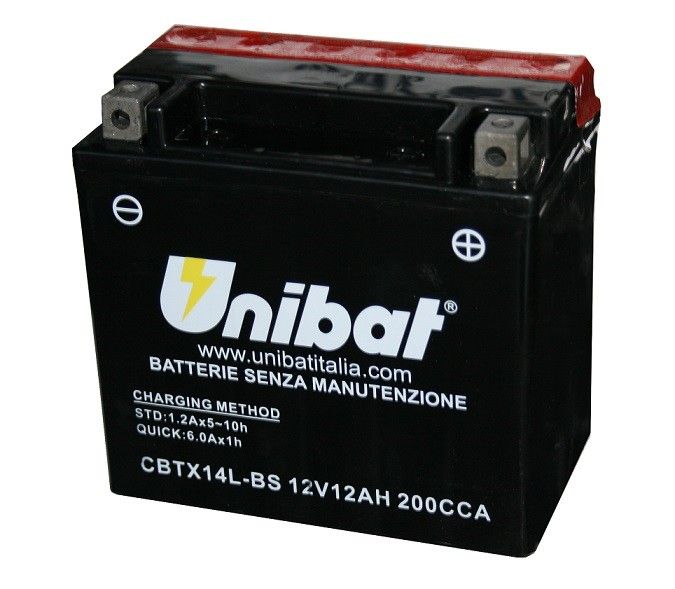 UB017MF Batteria UNIBAT MF CBTX14L-BS / YTX14L-BS