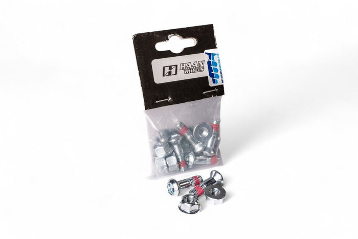 VT2101 Viti per corona testa conica M8 x 25mm (sottotesta) e dadi coppia serraggio 32Nm (6 pezzi)