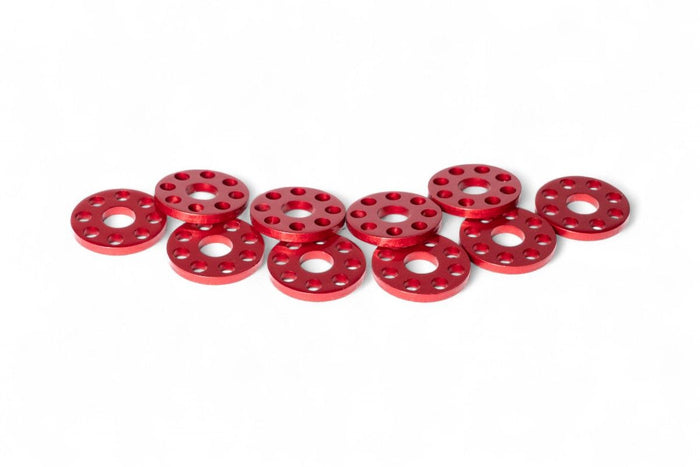 VT2105R Ranelle alleggerite - Øinterno 6mm - Øesterno 18mm - Rosso (10 pezzi)
